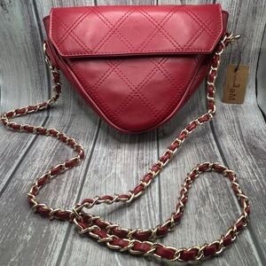 Red Quilted Crossbody Bag